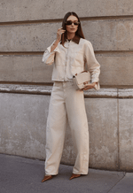 Calça Balloon Fiori Aveia