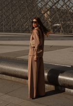 Calça Pantalona Palazzo Lumiere Iced Coffee