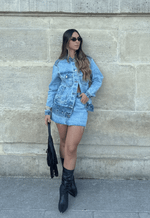 Saia Curta Dual Soul Claro Marmorizado