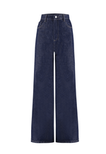 Calça Pantalona Palazzo Lumiere Raw Denim