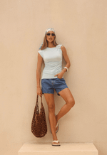 Blusa Malha Ocean Baby Blue