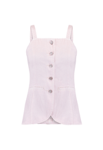 Blusa Alongada Rosa Celeste