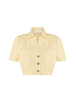 Blusa Cropped Azzurra Amarelo