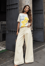 T-shirt Citrus Stripes Amarelo