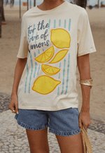 T-shirt Citrus Stripes Amarelo