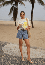 T-shirt Citrus Stripes Amarelo