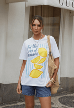 T-shirt Citrus Stripes Branco