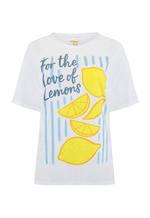 T-shirt Citrus Stripes Branco