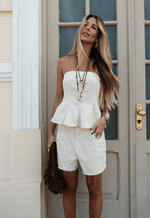 Short Mom Barra a fio Ártico