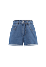 Short Mom Barra Virada Médio Nebulizado
