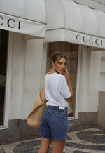 Short Mom Essentials Destroyer Escuro