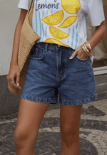 Short Mom Essentials Destroyer Escuro