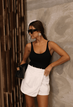 Short Saia Crossover Off White