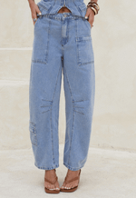 Calça Cargo Essential Ivory Claro