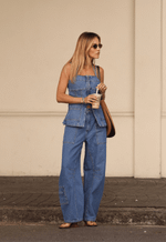 Calça Cargo Essential Ivory Médio