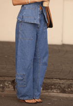 Calça Cargo Essential Ivory Médio