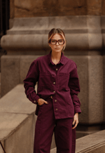 Camisa Recortes Icon Dark Berry