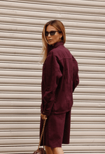 Camisa Recortes Icon Dark Berry