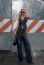 Calça Baggy Bastille Dark Stone Wash