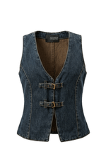 Colete Fivela Bastille Dark Stone Wash