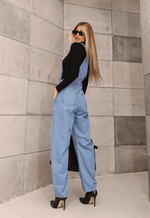 Jardineira Carpenter Médio Dirty Wash