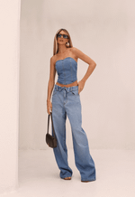 Calça Baggy Overlap Claro