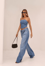 Calça Baggy Overlap Claro