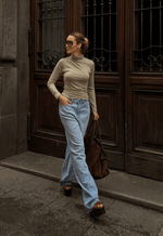 Calça Wide Leg Essentials Claro
