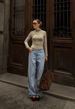 Calça Wide Leg Essentials Claro