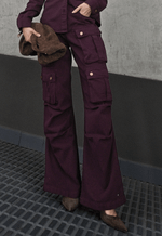 Calça Cargo Utility Uva
