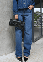 Calça Reta Essentials Médio