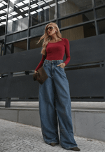 Blusa Manga Longa Allure Bordo
