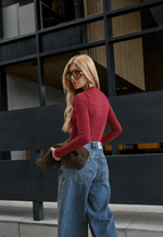 Blusa Manga Longa Allure Bordo