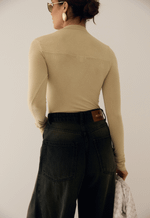 Blusa Manga Longa Allure Bege Claro