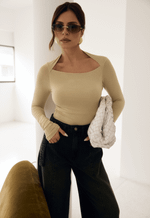 Blusa Manga Longa Allure Bege Claro