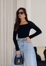 Blusa Manga Longa Allure Preto