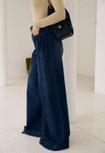 Calça Pantalona Palazzo Drape Dirty Escuro