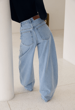 Calça Balloon Essence Claro Marmorizado