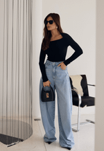 Calça Balloon Essence Claro Marmorizado