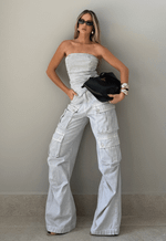 Calça Cargo Utility Cinza Marmorizado