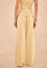 Calça Wide Leg Essentials Vanilla
