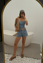 Short Mini Gaia Claro Marmorizado