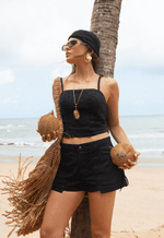 Short Mini Gaia Preto
