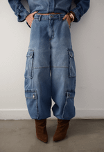 Calça Aladim Cargo Voyager Médio Vintage