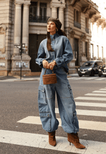 Calça Aladim Cargo Voyager Médio Vintage