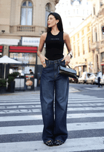 Calça Extra Wide Leg Palaise Edition Escura