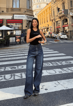 Calça Extra Wide Leg Palaise Edition Escura
