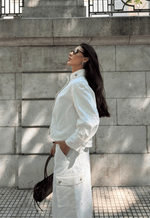 Camisa Gola Alta Voyager Off White