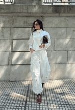Camisa Gola Alta Voyager Off White
