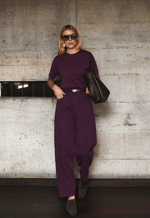 Calça Balloon Sierra Dark Berry